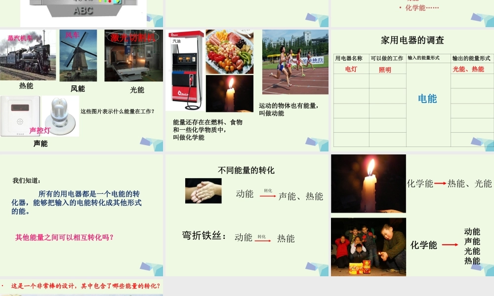 六年级科学上册 3.6 电能和能量课件4 教科版-教科版小学六年级上册自然科学课件