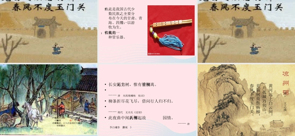 六年级语文上册 3.3 凉州词课件 北师大版-北师大版小学六年级上册语文课件