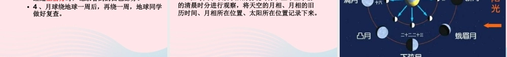 六年级科学下册 第三单元 宇宙 2 月相变化课件2 教科版-教科版小学六年级下册自然科学课件