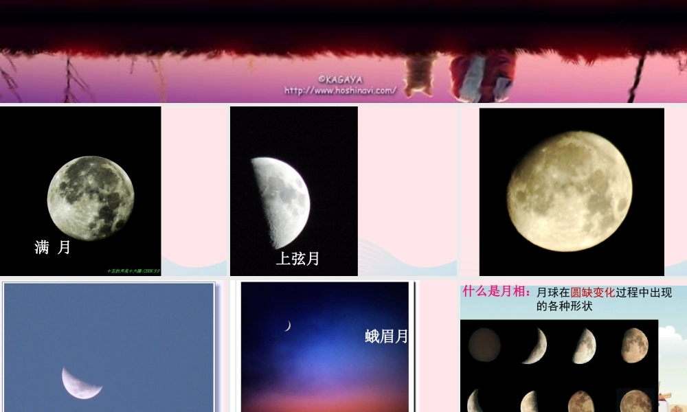 六年级科学下册 第三单元 宇宙 2 月相变化课件3 教科版-教科版小学六年级下册自然科学课件