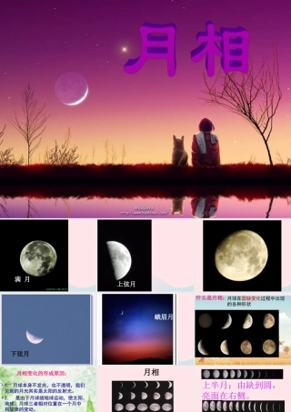 六年级科学下册 第三单元 宇宙 2 月相变化课件3 教科版-教科版小学六年级下册自然科学课件