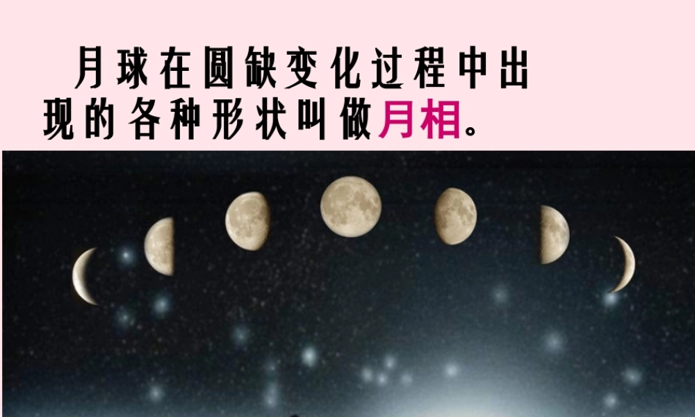 六年级科学下册 第三单元 宇宙 2《月相变化》课件2 教科版-教科版小学六年级下册自然科学课件