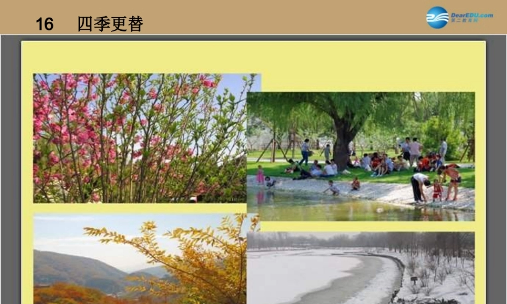 六年级科学上册 第4单元 16 四季交替课件1 青岛版