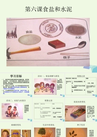 六年级科学上册 食盐和水泥课件3 青岛版-青岛版小学六年级上册自然科学课件