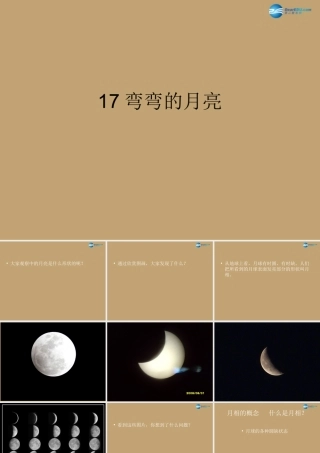 六年级科学上册 第4单元 17 弯弯的月亮课件2 青岛版