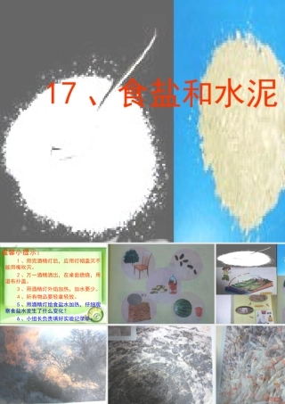 六年级科学上册 食盐和水泥课件4 青岛版-青岛版小学六年级上册自然科学课件