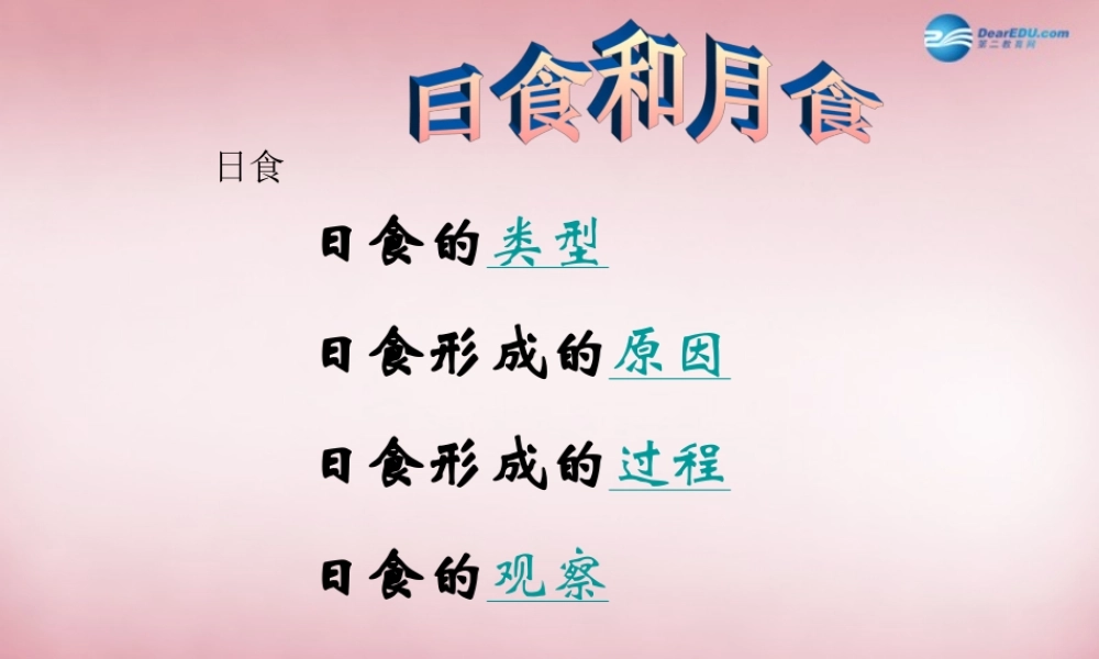 六年级科学上册 第4单元 18 日食和月食课件1 青岛版