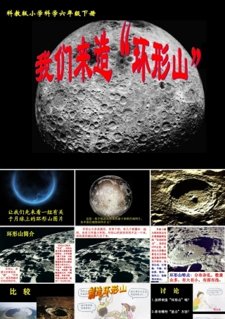 六年级科学下册 第三单元 宇宙 3我们来造环形山课件2 教科版-教科版小学六年级下册自然科学课件