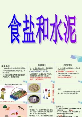 六年级科学上册 食盐和水泥课件11 青岛版-青岛版小学六年级上册自然科学课件