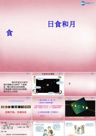 六年级科学上册 第4单元 18 日食和月食课件3 青岛版