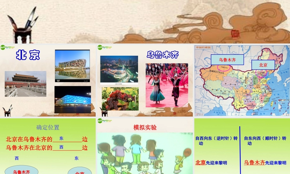 六年级科学上册 谁先看到日出课件 鄂教版