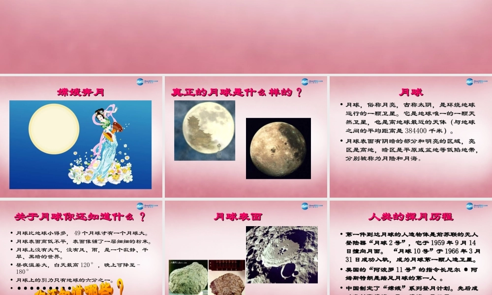 六年级科学上册 第4单元 19 登上月球课件3 青岛版