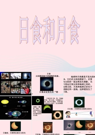 六年级科学下册 第三单元 宇宙 4日食和月食课件 教科版-教科版小学六年级下册自然科学课件