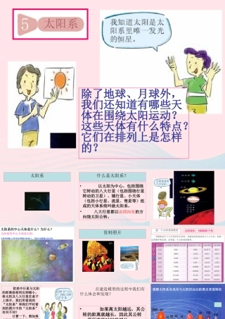 六年级科学下册 第三单元 宇宙 5《太阳系》课件2 教科版-教科版小学六年级下册自然科学课件