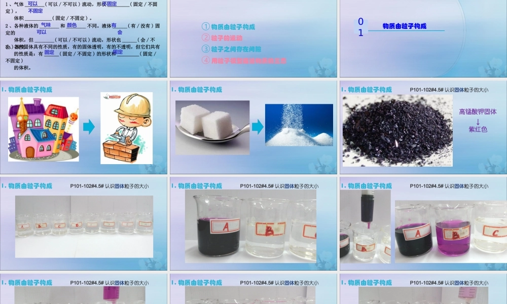 六年级科学上册 第4章 物质的粒子模型 4.2 粒子模型 粒子教学课件 牛津上海版-牛津上海版小学六年级上册自然科学课件