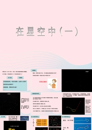 六年级科学下册 第三单元 宇宙 6 在星空中(一)课件2 教科版-教科版小学六年级下册自然科学课件