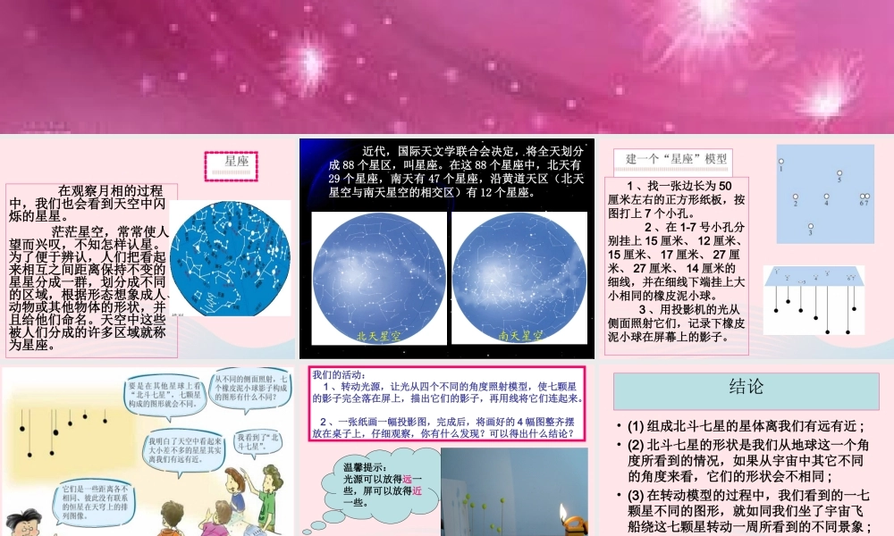 六年级科学下册 第三单元 宇宙 6《在星空中(一)》课件 教科版-教科版小学六年级下册自然科学课件