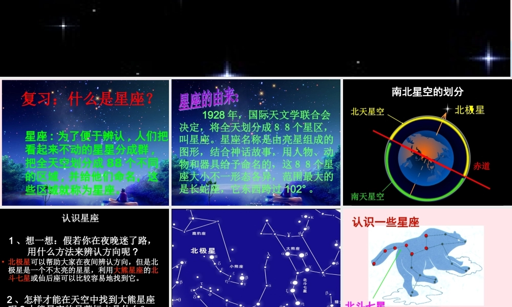 六年级科学下册 第三单元 宇宙 7 在星空中(二)课件 教科版-教科版小学六年级下册自然科学课件