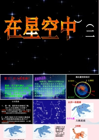 六年级科学下册 第三单元 宇宙 7 在星空中(二)课件 教科版-教科版小学六年级下册自然科学课件