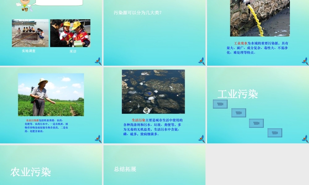 六年级科学下册 第2单元 水环境污染与保护 2.2 污染来自哪里课件1 （新版）湘科版-人教版小学六年级下册自然科学课件