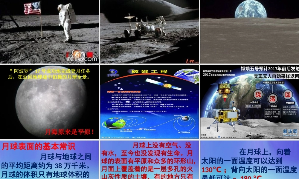 六年级科学上册 5.1 探索月球的秘密课件4 湘教版-湘教版小学六年级上册自然科学课件