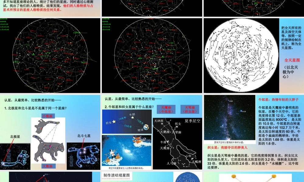 六年级科学下册 第三单元 宇宙 7在星空中二课件 教科版-教科版小学六年级下册自然科学课件