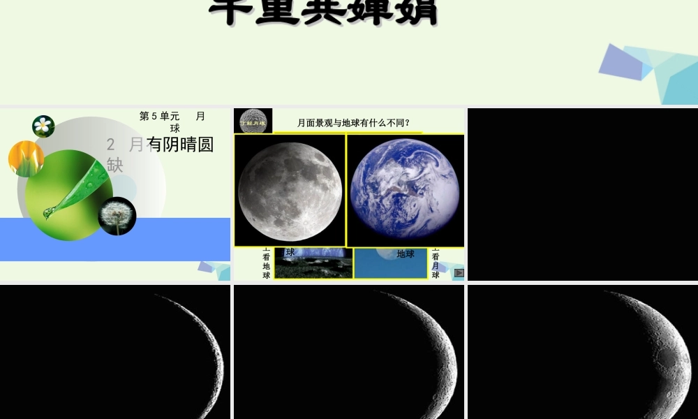 六年级科学上册 5.2 月有阴晴圆缺课件4 湘教版-湘教版小学六年级上册自然科学课件