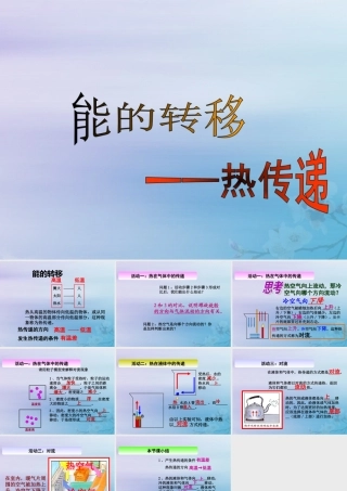 六年级科学下册 第5章 能与能源 5.3 能的转移 热在气体和液体中的传递教学课件 牛津上海版-牛津上海版小学六年级下册自然科学课件