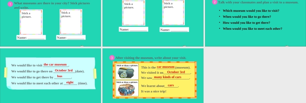 六年级英语上册 Module 3 Out and about（Project 3）课件 沪教牛津版（三起）-牛津版小学六年级上册英语课件