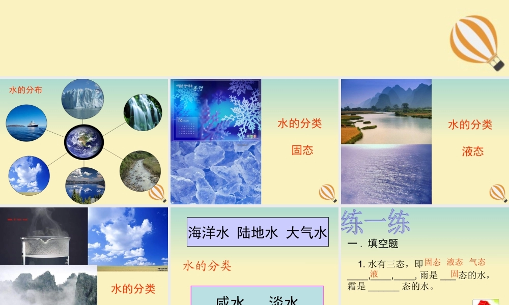 六年级科学下册 第6章 水与人类 6.1 水与生命教学课件 牛津上海版-牛津上海版小学六年级下册自然科学课件