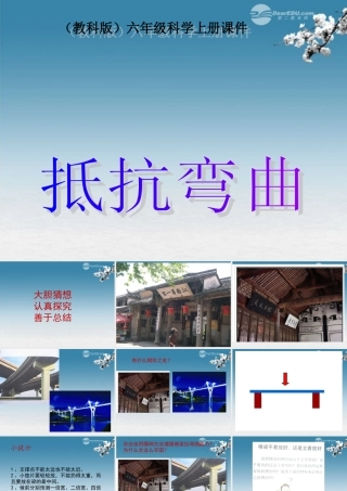 六年级科学上册 抵抗弯曲 2课件 教科版