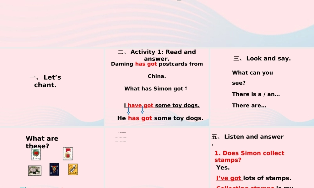 六年级英语上册 Module 3 Unit 1 collecting stamps is my hobby 课件 外研版（三起）-外研版小学六年级上册英语课件