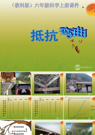 六年级科学上册 抵抗弯曲 5课件 教科版