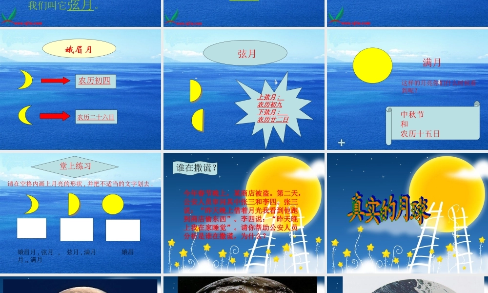 六年级科学上册 地球的近邻--月球课件 冀教版