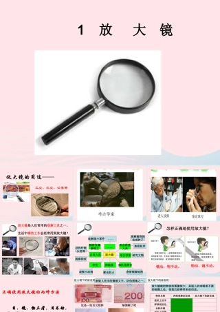 六年级科学下册 第一单元 微小世界 1 放大镜课件1 教科版-教科版小学六年级下册自然科学课件