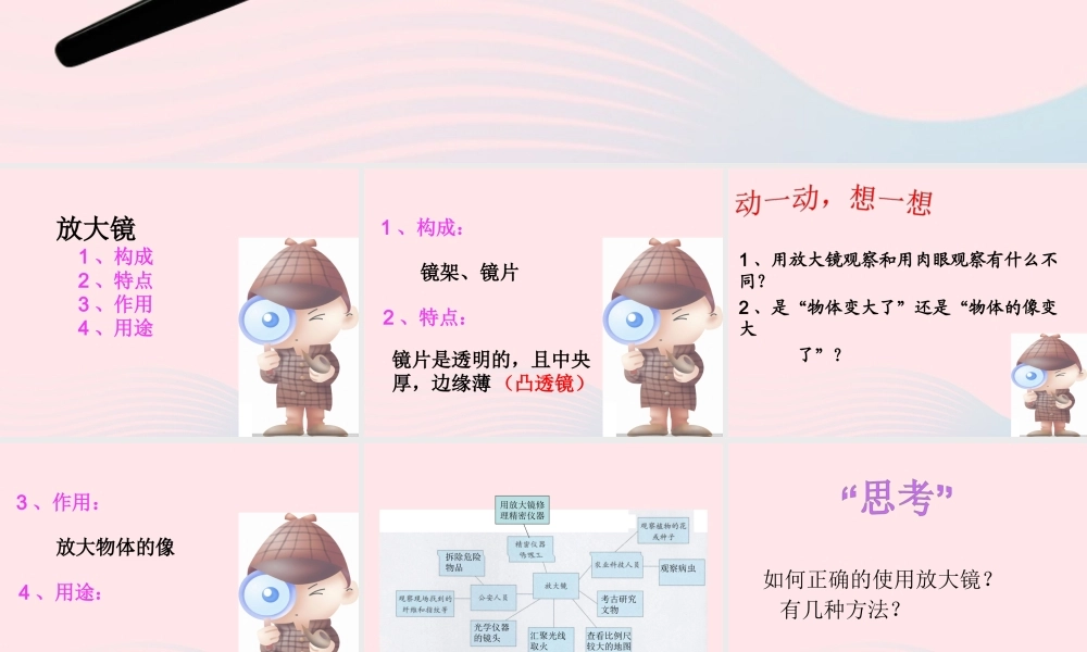 六年级科学下册 第一单元 微小世界 1 放大镜课件2 教科版-教科版小学六年级下册自然科学课件