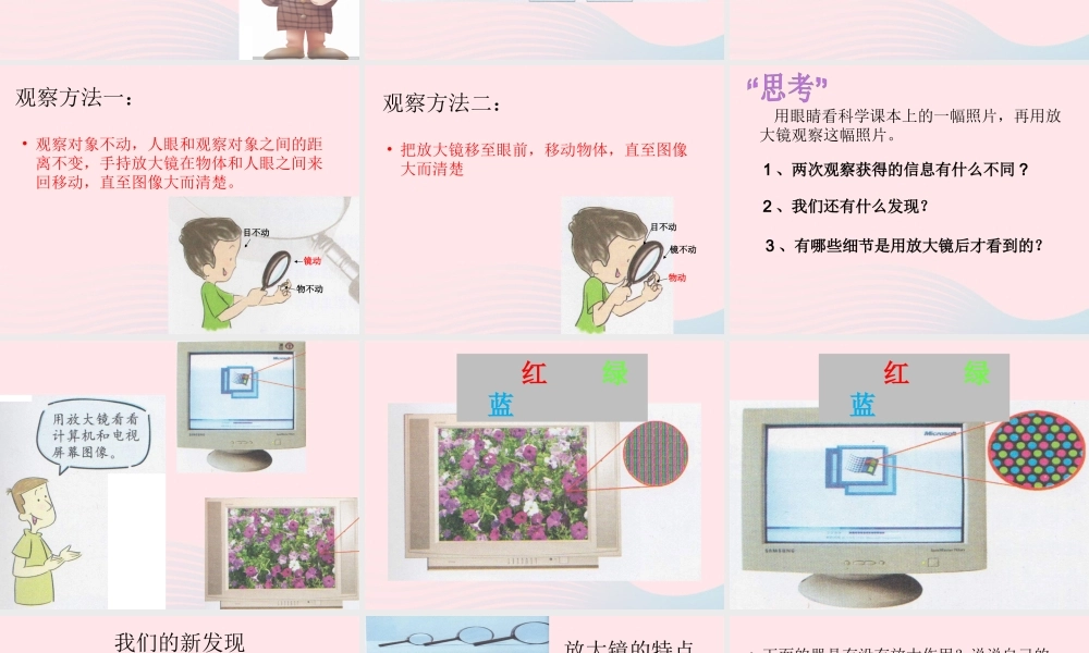 六年级科学下册 第一单元 微小世界 1 放大镜课件2 教科版-教科版小学六年级下册自然科学课件