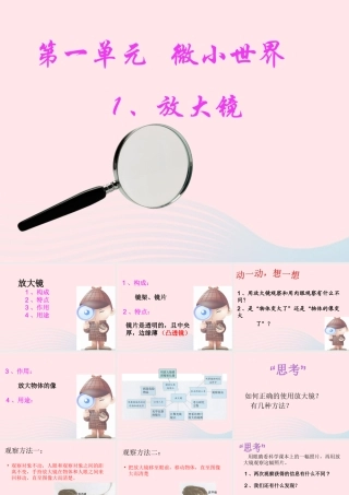 六年级科学下册 第一单元 微小世界 1 放大镜课件2 教科版-教科版小学六年级下册自然科学课件