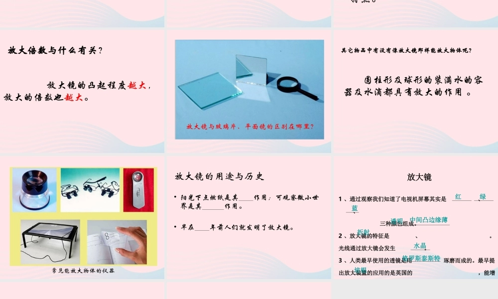 六年级科学下册 第一单元 微小世界 1 放大镜课件3 教科版-教科版小学六年级下册自然科学课件