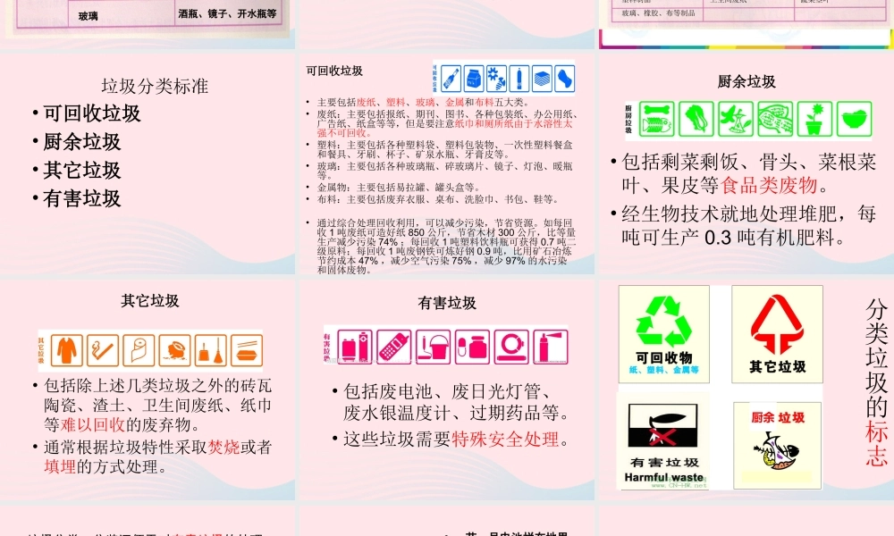 六年级科学下册 第四单元 环境和我们 4 分类和回收利用课件 教科版-教科版小学六年级下册自然科学课件