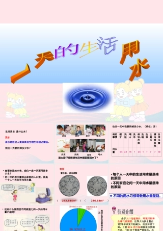 六年级科学下册 第四单元 环境和我们 5 一天的生活用水课件 教科版-教科版小学六年级下册自然科学课件