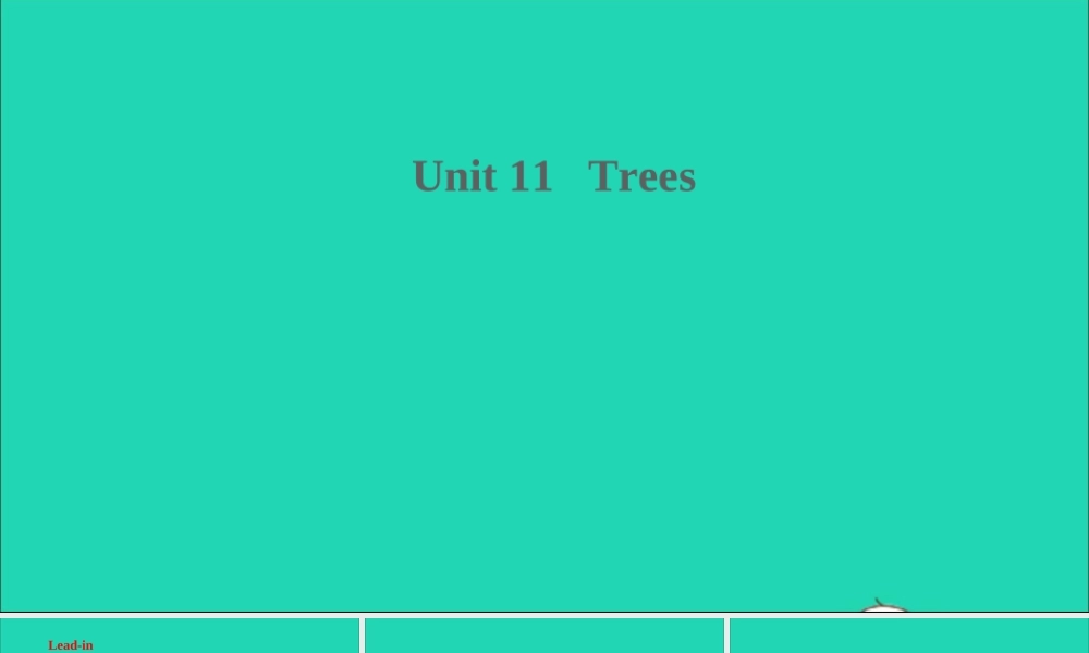 六年级英语上册 Module 4 The natural world Unit 11 Trees课件+素材 沪教牛津版（三起）