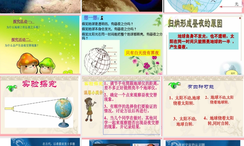 六年级科学上册 第6课 昼夜交替课件1 鄂教版-鄂教版小学六年级上册自然科学课件