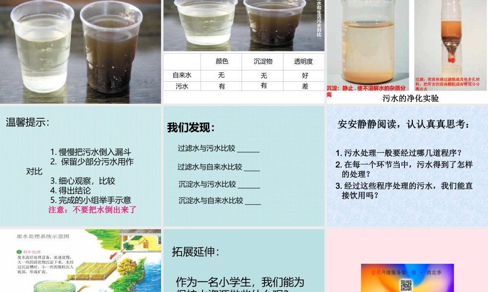 六年级科学下册 第四单元 环境和我们 6污水和污水处理课件 教科版-教科版小学六年级下册自然科学课件