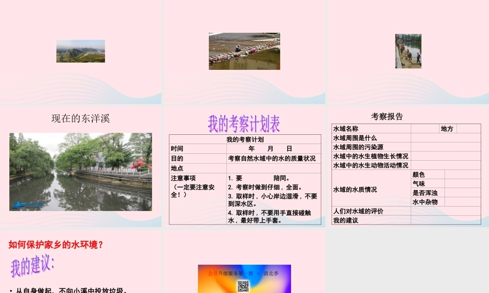 六年级科学下册 第四单元 环境和我们 7《考察家乡的自然水域》课件 教科版-教科版小学六年级下册自然科学课件