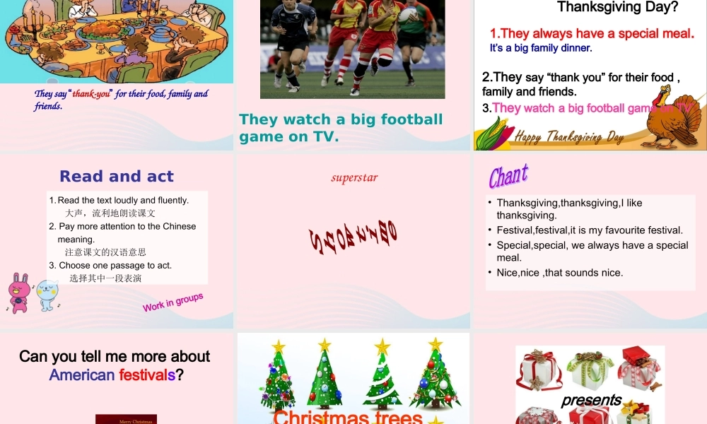 六年级英语上册 Module 4 Unit 1 Thanksgiving is my favourite festival课件外研版（三起）-外研版小学六年级上册英语课件