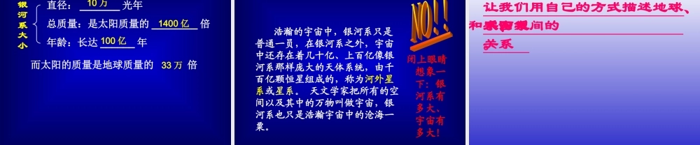 六年级科学下册 第四单元 宇宙与航天技术 第13课《浩瀚的宇宙》课件（2） 冀教版-冀教版小学六年级下册自然科学课件