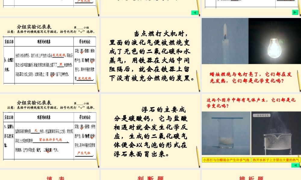 六年级科学下册 化学变化伴随的现象2课件 教科版