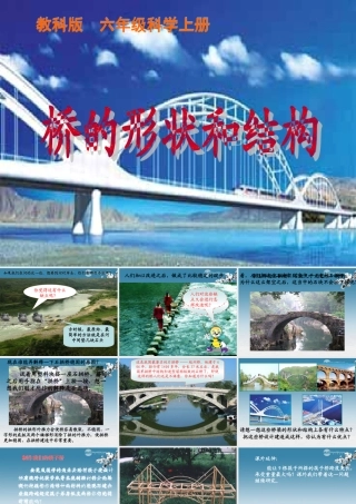 六年级科学上册 桥的形状和结构课件 教科版