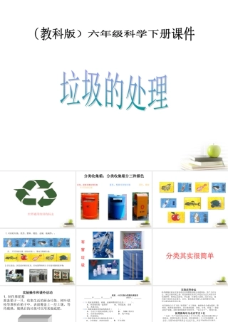 六年级科学下册 垃圾的处理3课件 教科版